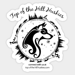 Top of the Hill Huskies Sticker